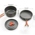 thumbnail image 2 of CRILSTYLEO Outdoor Camping Cookware Set Lightweight Portable Food-Grade Materials 1 Set, 2 of 8