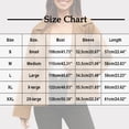 thumbnail image 3 of Women Cropped Button Blazer Short Casual Bomber Wool Blend Jacket Pea Coat Fall Outerwear with Pockets, 3 of 7