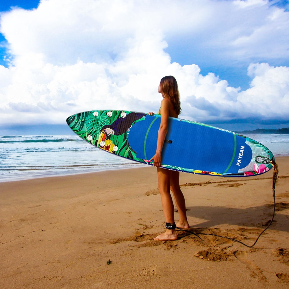 Paddle Board, 10'6" Inflatable Stand Up Paddle Board with Durable SUP Accessories, Stable Non-Slip Deck, Safety Leash Waterproof Bag for Surfing, Travel, Outdoor Enthusiasts