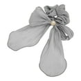 thumbnail image 5 of Unique Bargains 1 Pc Stylish Creased Ribbons Hair Ties Hair Bands Gray, 5 of 5