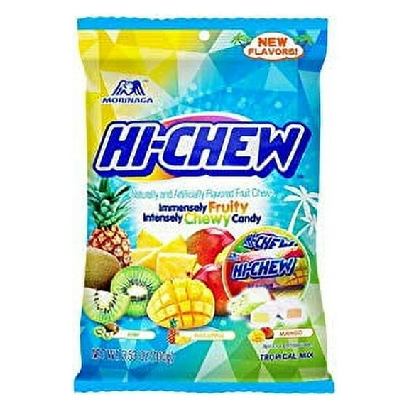 NineChef Bundle - HiChew Hi-Chew Tropical Mix 3.53 oz (Pack of 2)   1 NineChef ChopStick