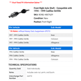 thumbnail image 2 of Front Right Axle Shaft - Compatible with 1994 - 1999 Cadillac DeVille - TrueDrive, 2 of 2
