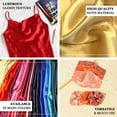 thumbnail image 3 of Efavormart 12" x 10 Yards Satin Fabric  Party DIY Craft For Wedding Birthday Party Dance Banquet Event Decoration Supplies - Red, 3 of 9
