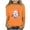 C Orange, variant on Auroural Kids Long Sleeve Shirts Children's Print 3/4 Sleeve Three Quarter Sleeve Round Neck Bottom Shirt And Top For Kids Orange 7-8Years