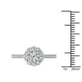 thumbnail image 4 of 1-1/4 Carat T.W. Diamond Flower-Shape Halo 14kt White Gold Engagement Ring, 4 of 4