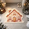 thumbnail image 4 of KKOUHVY Christmas Rug, Non-slipped & Absorbent Christmas Door Mat, Super Soft Cozy Cabin Xmas Front Door Rug for Indoor Entryway, 20x20 inch, 4 of 6