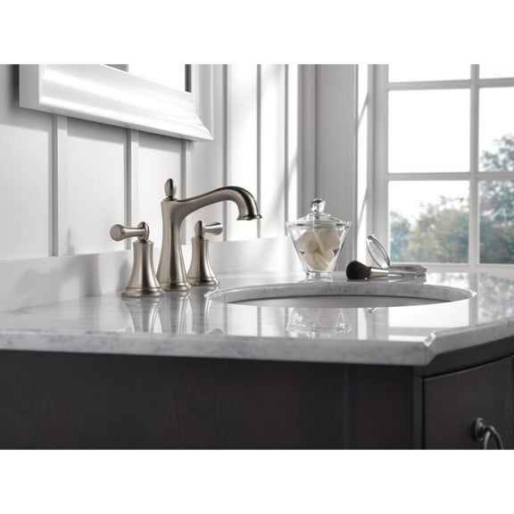 Delta Rila 8 inch Widespread 2-Handle Bathroom Faucet in SpotShield Brushed Nickel