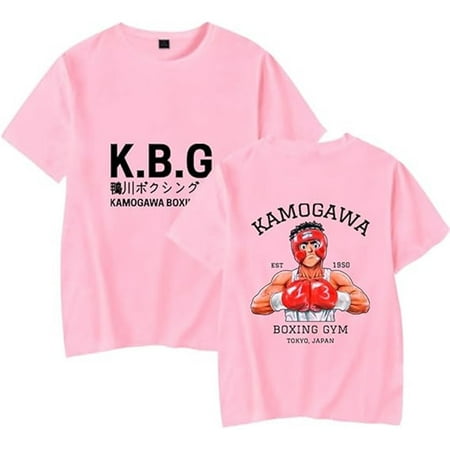 Anime Hajime No Ippo Harajuku Merch Tshirt Fashion Short Sleeve Unisex Hip Hop Top Casual Tee Shirt