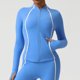 thumbnail image 1 of Ailaofu Running Jacket for Women Workout Jackets Zip Up Slim Fit Athletic Yoga Cropped Tops, 1 of 6