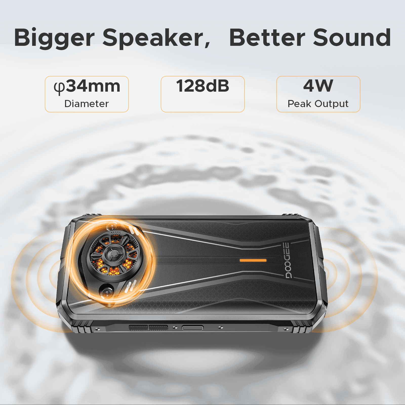 DOOGEE S Punk Pro(2025) Rugged Phone,20GB+512GB Android 14 Rugged Cell Phone with 128dB Loudest Speaker,6.6 FHD+ IPS 90Hz,10800mAh Rugged Smartphone,50MP AI Camera,Waterproof Phone,Face Unlock/NFC