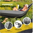 thumbnail image 3 of NeoMart Camping Hammock Lightweight, Portable Hammocks Parachute Hammock with Two Tree Straps,Single or Double Travel Swing Nylon Camp Hammocks, Outdoor Essentials for Beach Backpacking Hiking, 3 of 14