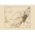 thumbnail image 2 of Arrowsmith 18x14 White Modern Wood Framed Museum Art Print Titled - Southeast Australia - Arrowsmith 1844, 2 of 4