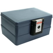 First Alert 0.39 Cubic-ft. Waterproof and Fire Resistant Chest with Key Lock, 2030F Gray
