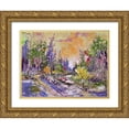 thumbnail image 1 of Chodyukov, Aleksander 18x15 Gold Ornate Wood Framed with Double Matting Museum Art Print Titled - Romantic Forest, 1 of 4