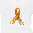 thumbnail image 4 of Inktastic Leukemia Awareness with Orange Ribbon Made of Hearts Girls Baby Dress, 4 of 5