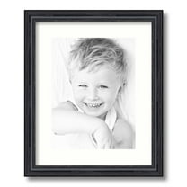 ArtToFrames 13x16 Matted Picture Frame with 9x12 Single Mat Photo Opening Framed in 1.25 Black Stain on Solid Red Oak and 2 Light Cream Mat (FWM-4083-13x16)