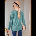 thumbnail image 3 of Túnica de Larga para Mujer, Color Verde Frijol, Talla XXL, 3 of 9