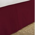thumbnail image 3 of The Great American Store Bedding Easy on/Easy off 18-Inch Extra Drop Length 1800 Series Double Brushed 100% Microfiber Pleated Bed Skirt - Twin (Solid, Burgundy), 3 of 3