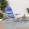thumbnail image 4 of Sunnyfeel 5-Position Backpack Beach Chair Lay Flat, Folding Chair with cup holder, phone slot & bottle opener, Outdoor & Picnic &Camp, 4 of 8