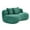 Green, variant on Homefun Bean Bag Lazy Loveseat Sofa Chair High Back Indoor Floor Lounger Adults Kids Accent Seating