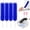 Blue, variant on Bendable Microfiber Duster, Reusable Flexible Dust Remover Brush with Soft Fluffy Head, Washable Cleaning Tool for Fans, Blinds, Vents, Window Tracks, Furniture, and Car Interior (2, Blue)