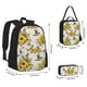 thumbnail image 2 of Easygdp Bird Sunflowers Mochila para Niños y Niñas con Set de Caja de Almuerzo y Estuche para Lápices 3 en 1, Mochila Escolar Estampada para Adolescentes, 2 of 7