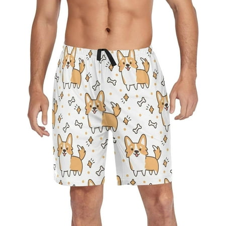 

GZHJMY Dog Pajama Pants Short for Men Lounge Pants Lightweight Men Pajama Bottoms with Drawstring Pockets Christmas New Year Birthday Gifts X-Large