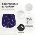 thumbnail image 6 of Haiem Eggplant Women's 2 in 1 Running Shorts - Lightweight Athletic Workout Gym Yoga Breathable Sports Shorts Liner with Phone Pockets-Small, 6 of 9