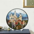 thumbnail image 5 of Dreamtimes Beautiful Castle Pattern Wall Clock Silent Non Ticking 10 Inch Round Easy to Read for Home Office School Clock, 5 of 7