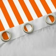 thumbnail image 4 of Feelyou Orange Abstract Teens Curtains Pack of 2 (42x84 Each), Modern Geometric Lines Curtains Blackout, Farmhouse Ticking Stripes Bedroom Curtains, Microfiber Bedroom Decor, 4 of 6
