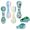 Multi2, variant on 6 Pcs Blue Quicksand Bookmarks Magnetic Boookmark Cute Page Makers Book Mark for Women Men Study Room Classroom Office