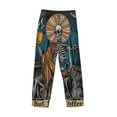thumbnail image 3 of Fotbe Coffee-Drinking Skull Men's Pajama Pants,Sleepwear Pants,Pj Bottoms Drawstring And Pockets-Medium, 3 of 7