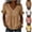 Khaki, variant on Womens Summer Tops 2026 Dressy Casual Ruffle Sleeve Blouses V Neck Loose Fit Work Tunic Tops White L