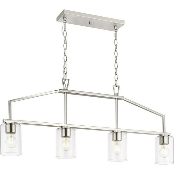 P400317-009-Progress Lighting-Goodwin - 4 Light Island In Modern Style-16.75 Inches Tall and 4.37 Inches Wide-Brushed Nickel Finish