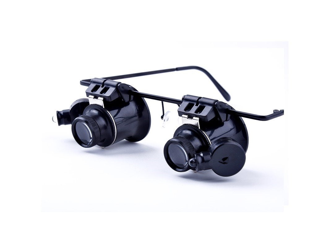 G & J Black Magnifying Glasses 20X Magnifier for Jeweler Watch Repair ...
