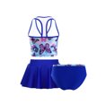 thumbnail image 2 of iEFiEL Girls Floral Tankini Set with Skirt 3pcs Set Swimsuit Bathing Suit,Sizes 4-14 Butterfly Blue 6, 2 of 7