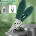 thumbnail image 3 of Cortaúñas Biselado Con Forma De Pico De Águila, Cortaúñas Malubero, Verde, 3 of 5