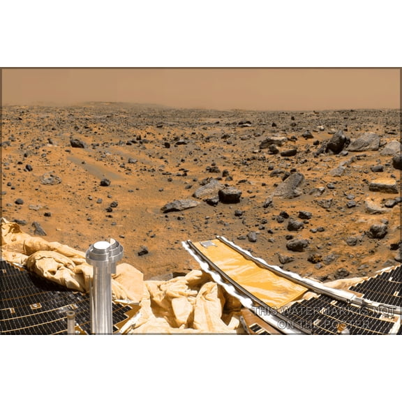 24"x36" Gallery Poster, Mars Pathfinder - panorama from Mars