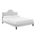 thumbnail image 2 of Modway Soleil Performance Velvet Full Bed in Light Gray, 2 of 10