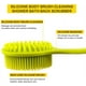 thumbnail image 3 of Long Handle Silicone Bath Brush, Bath Brush with Extra Soft Bristles, Double-Ended Brush with Massage Function, Green, 3 of 5