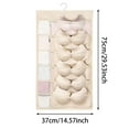 thumbnail image 2 of Double Compartment Hanging Organizer For Underwear And Bras Portable Foldable Wardrobe Storage Bag, 2 of 4