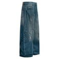 thumbnail image 2 of Mens Distressed Wide Leg Jeans Relaxed Fit Washed Denim Casual Everyday Wear Trendy Fashion Forward Design Stretch, 2 of 16