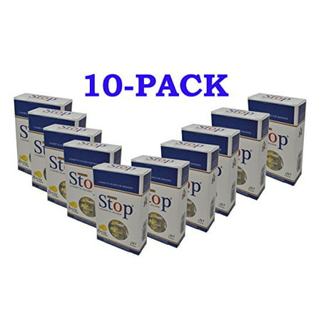 SUPER STOP 8-HOLE DISPOSABLE CIGARETTE FILTERS - 10 PACKS - 300