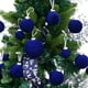 thumbnail image 5 of 46 bolas navideñas de terciopelo flocadas, adornos navideños de plástico, adornos colgantes decorativos para árbol de Navidad., 5 of 5
