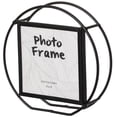 thumbnail image 4 of Modern Circle Shape Black Metal Decor Photo Frame for Tabletop Display, 4 of 6