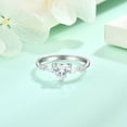 thumbnail image 4 of Starchenie Heart Promise Rings for Her 925 Sterling Silver Engagement Wedding Anniversary Band Ring for Women Jewelry Gift Size 9, 4 of 7