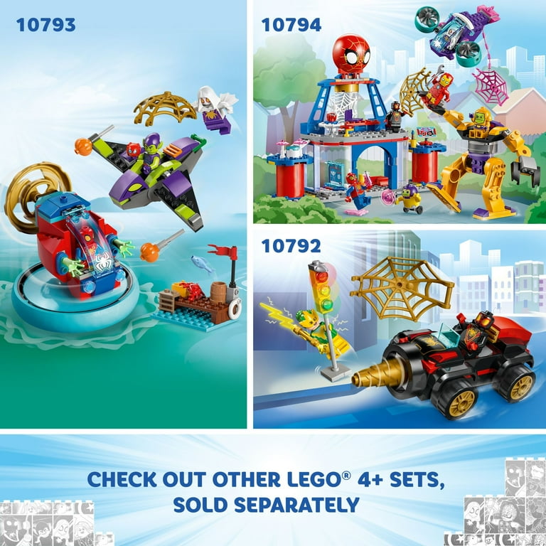 LEGO Marvel Spidey vs. Green Goblin Super Hero Toy with Green Goblin Figure Marvel Toy for Young Super Hero Fans Spider Man Toy for 4 6 Year Old