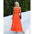 thumbnail image 4 of Vestido de Playa Maxi PRETTYGARDEN XL Naranja sin Mangas, 4 of 4