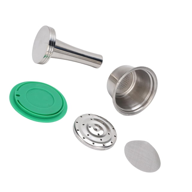 Cápsula De Café, Cápsula De Café Reutilizable Fácil De Limpiar, Recargable De Acero Inoxidable, Compacta Para Suministros De Máquinas De Café