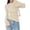 Beige, variant on Women's Lightweight Mock Neck Sweaters | Bell Long Sleeve Tops, Slim Fitted Pullover, Soft Ribbed Knit, Going Out Outfits, Fall Winter Layering, Fashion Clothing